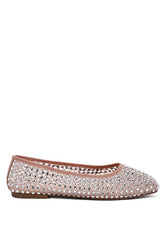 Women's Orson Naked Rhinestone Ballerinas | Zarnesh