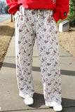 Camo Corduroy Elastic Waist Lounge Pants | Zarnesh