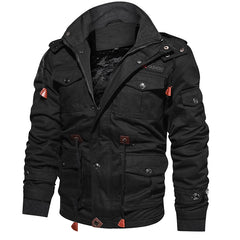 Men's Winter Fleece Jacket | Warm Hooded Coat for Military-Inspired Style | Zarnesh Outerwear