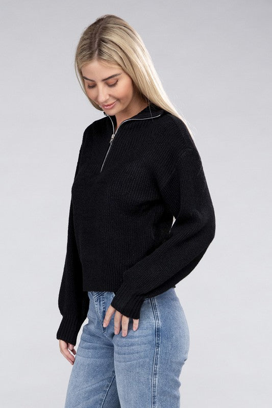 Women's Easy Wear Half Zip Pullover | Zarnesh