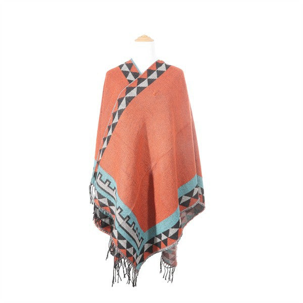 Women Vintage Tribal Poncho | Zarnesh