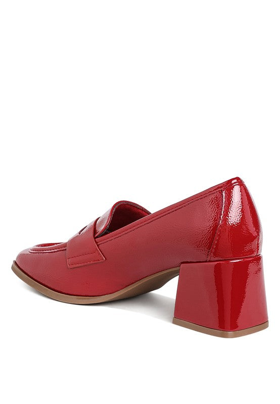 Women’s Umdoni Penny Strap Block Heel Loafers | Zarnesh