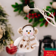 Santa Snowman Reindeer Hanging Ornament | Zarnesh