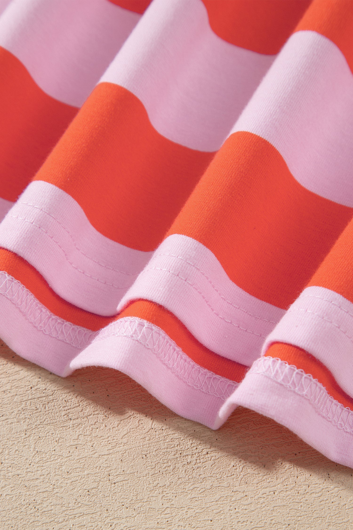 Casual Stripe Short Sleeve T Shirt Maxi Dress | Zarnesh