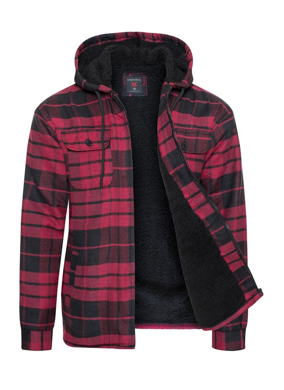 Men’s Flannel Sherpa Lining Jacket | Zarnesh