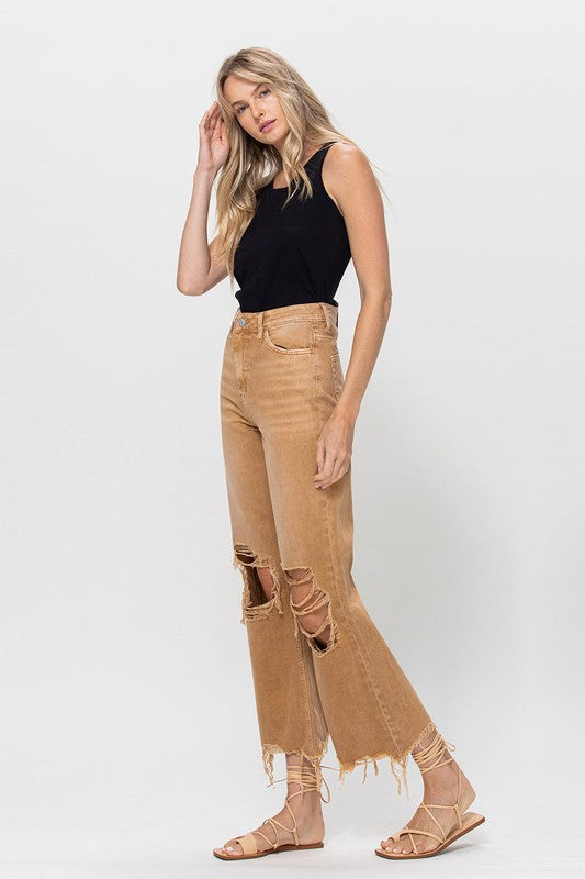 Women's 90's Vintage Crop Flare | Zarnesh