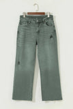 Denim Karla Edge Distressed Wide Leg Jeans | Zarnesh