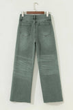 Denim Karla Edge Distressed Wide Leg Jeans | Zarnesh