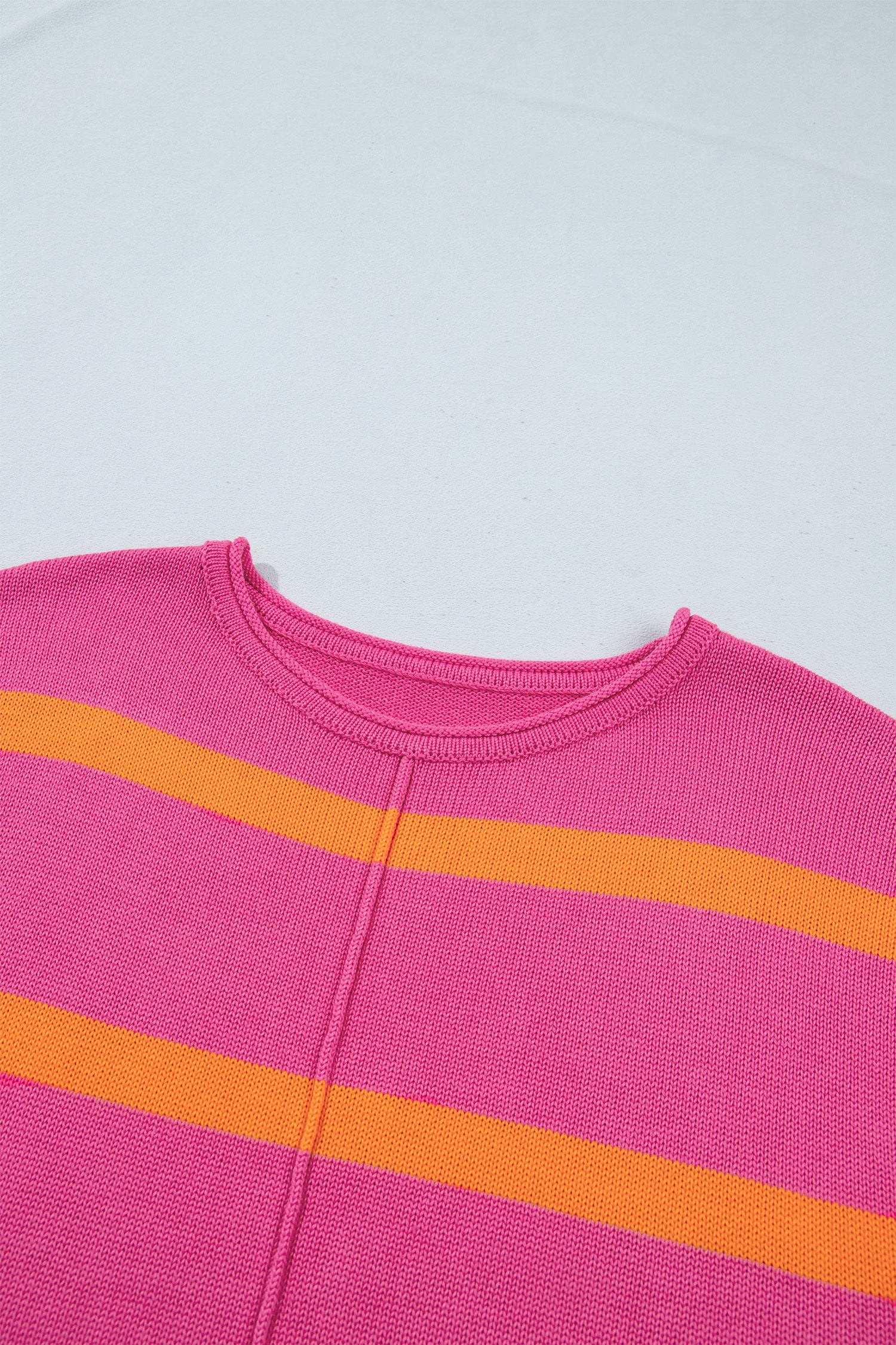 Striped Western Short Sleeve Knit Sweater | Zarnesh