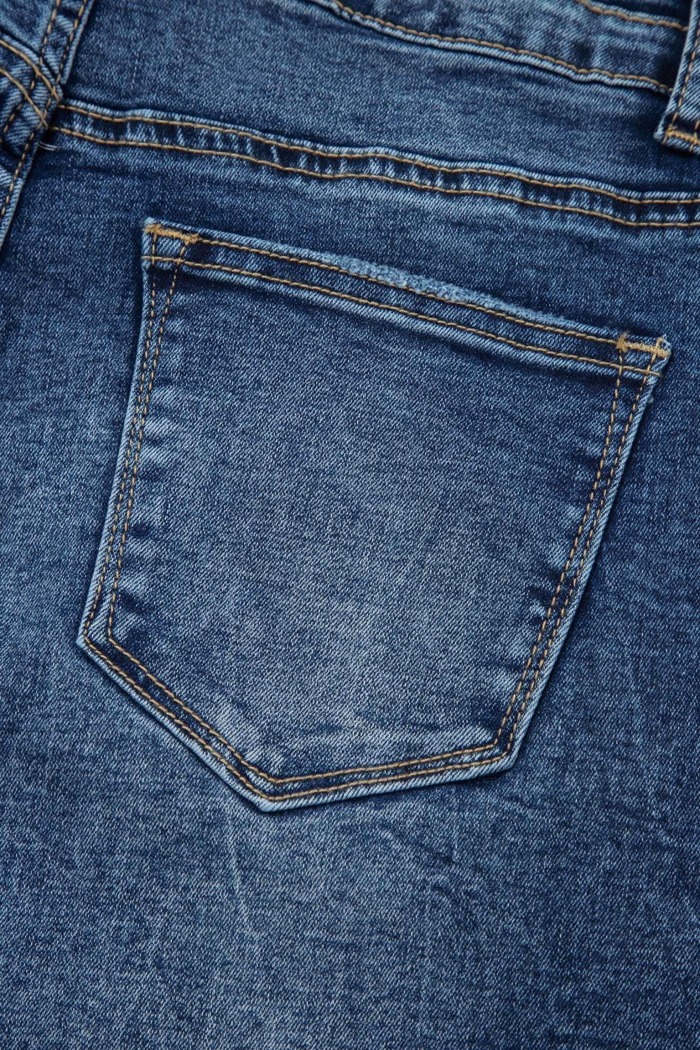 Double Button High Rise Waisted Flare Jeans | Zarnesh