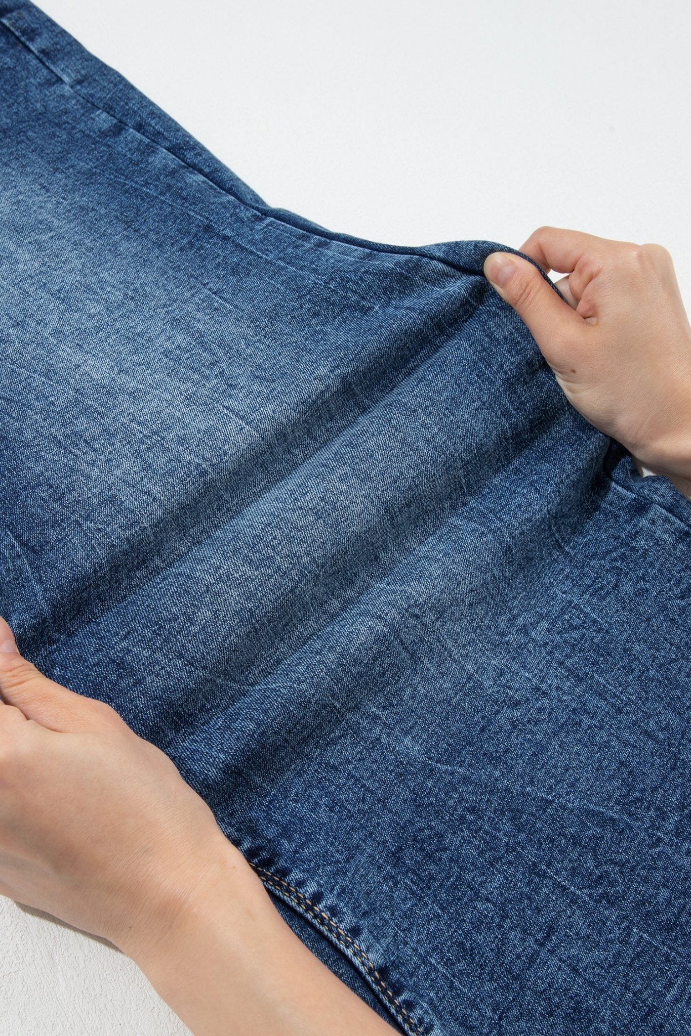 Double Button High Rise Waisted Flare Jeans | Zarnesh