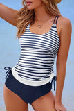 Drawstring Tummy Control Tankini Swimsuit | Zarnesh