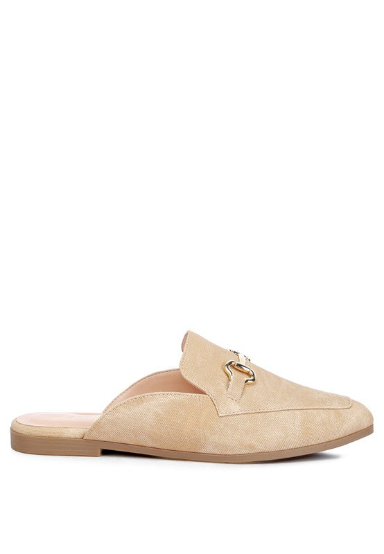 Women's Horsebit Slip On Mules | Zarnesh