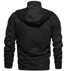 Men's Winter Fleece Jacket | Warm Hooded Coat for Military-Inspired Style | Zarnesh Outerwear