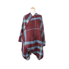 Women Stripe Asymmetrical Poncho | Zarnesh