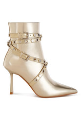 Women’s Jaunts Eyelets & Studs Harness Ankle Boots | Zarnesh