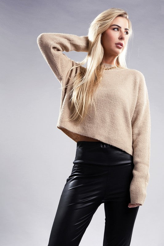 Women Mock Neck Pullover | Zarnesh