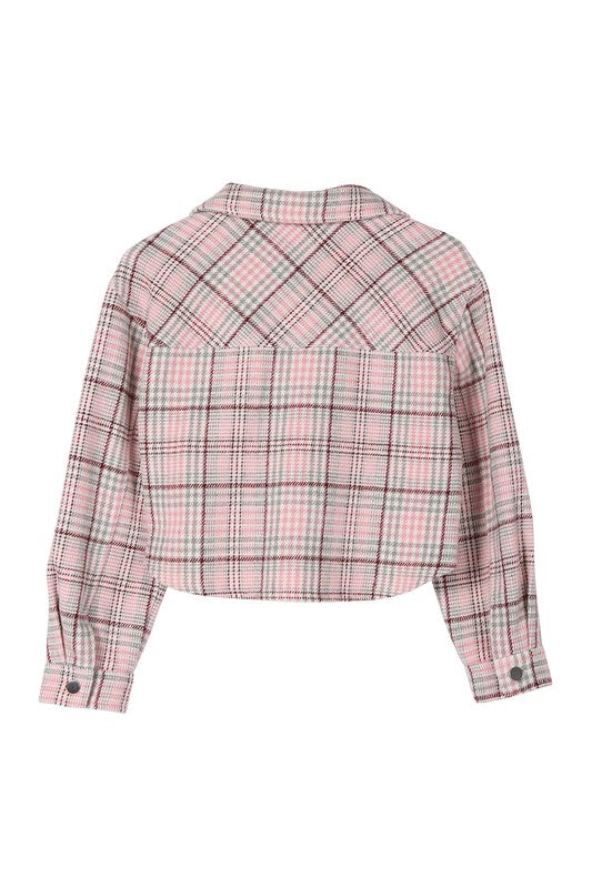 Women’s Plaid Crop Jacket | Zarnesh