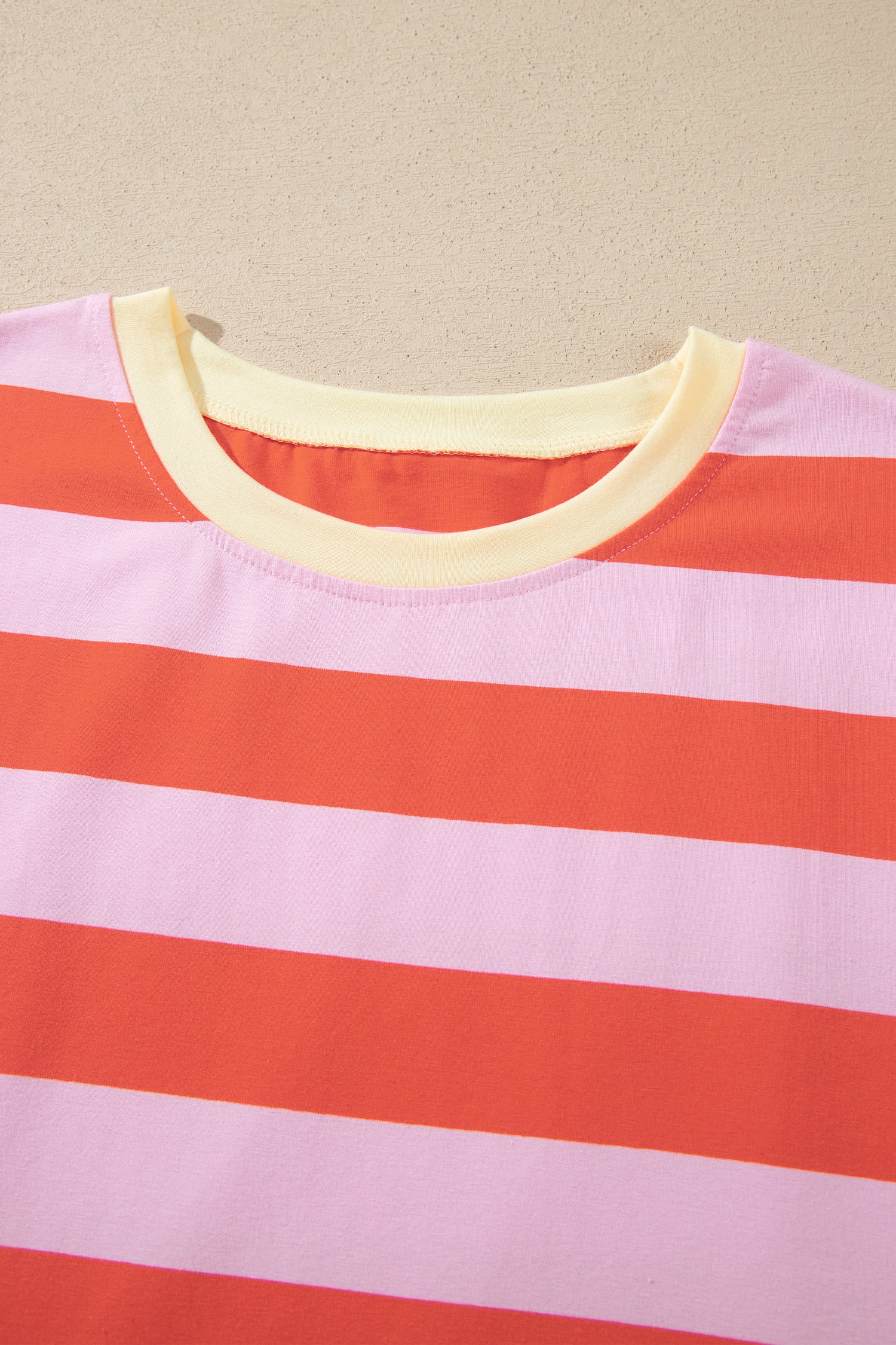 Casual Stripe Short Sleeve T Shirt Maxi Dress | Zarnesh