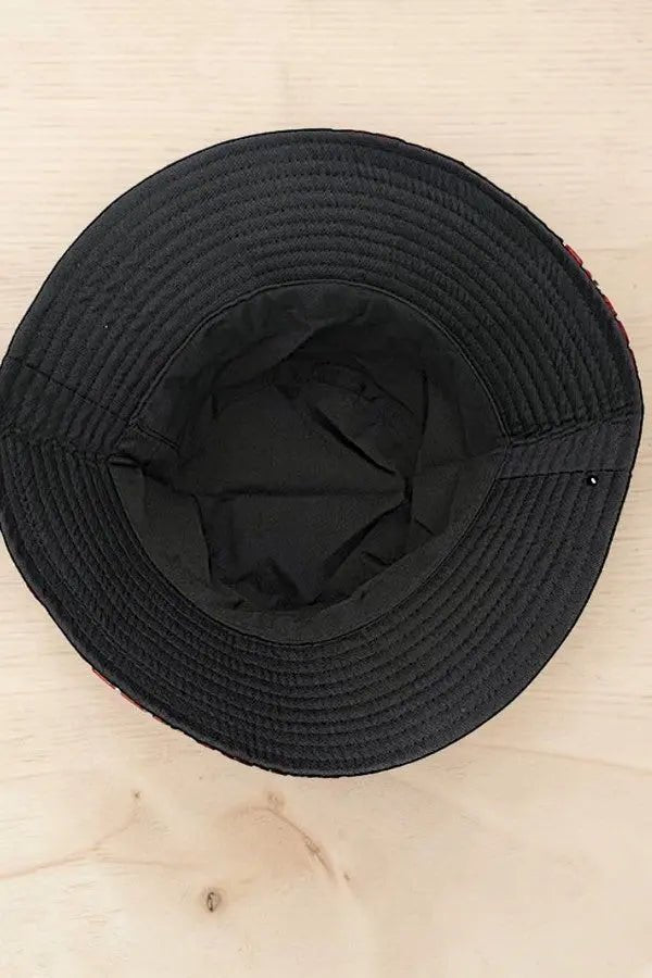 Fashion Equestrian Chain Straps Print Bucket Hat | Zarnesh
