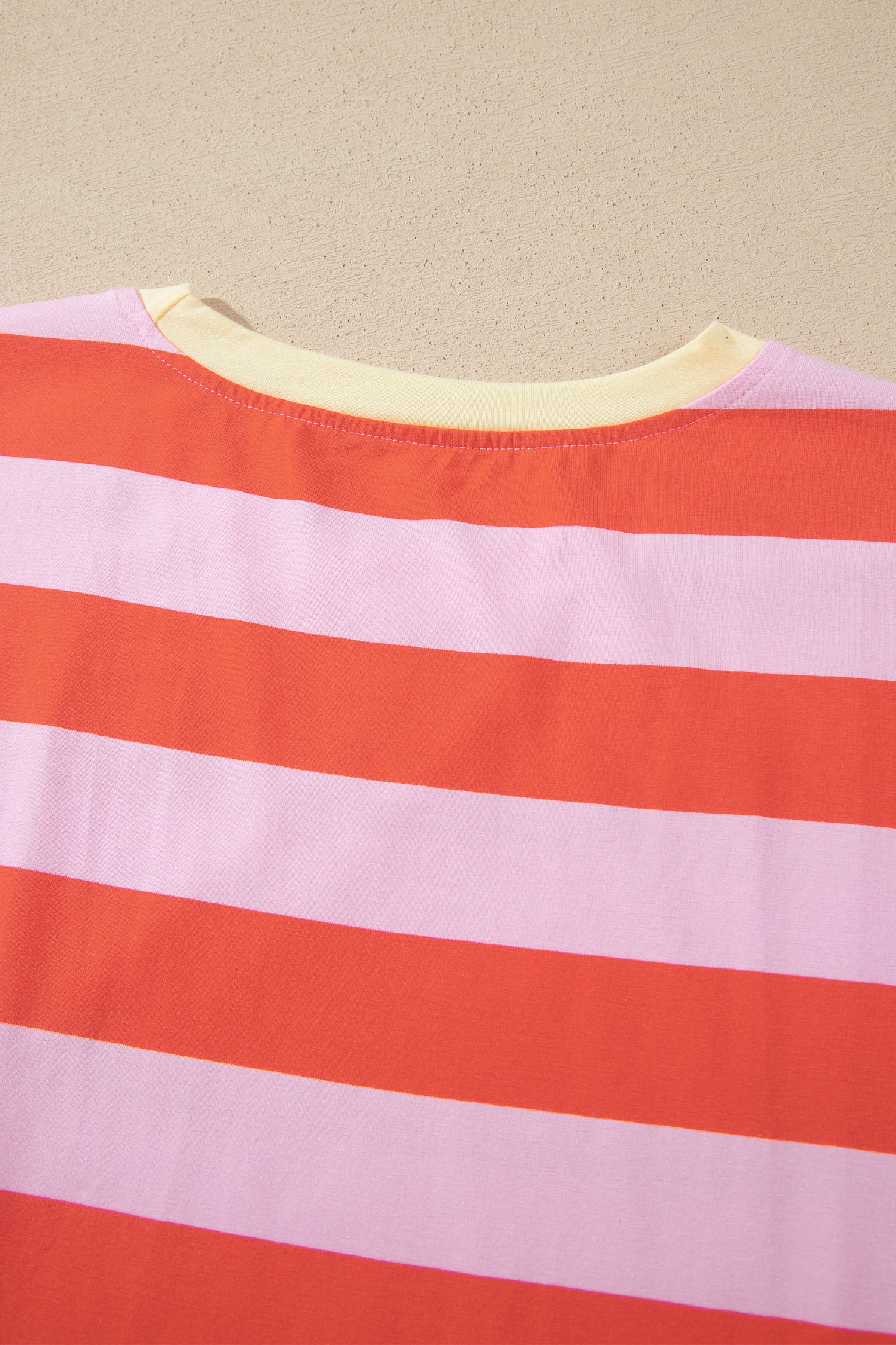 Casual Stripe Short Sleeve T Shirt Maxi Dress | Zarnesh