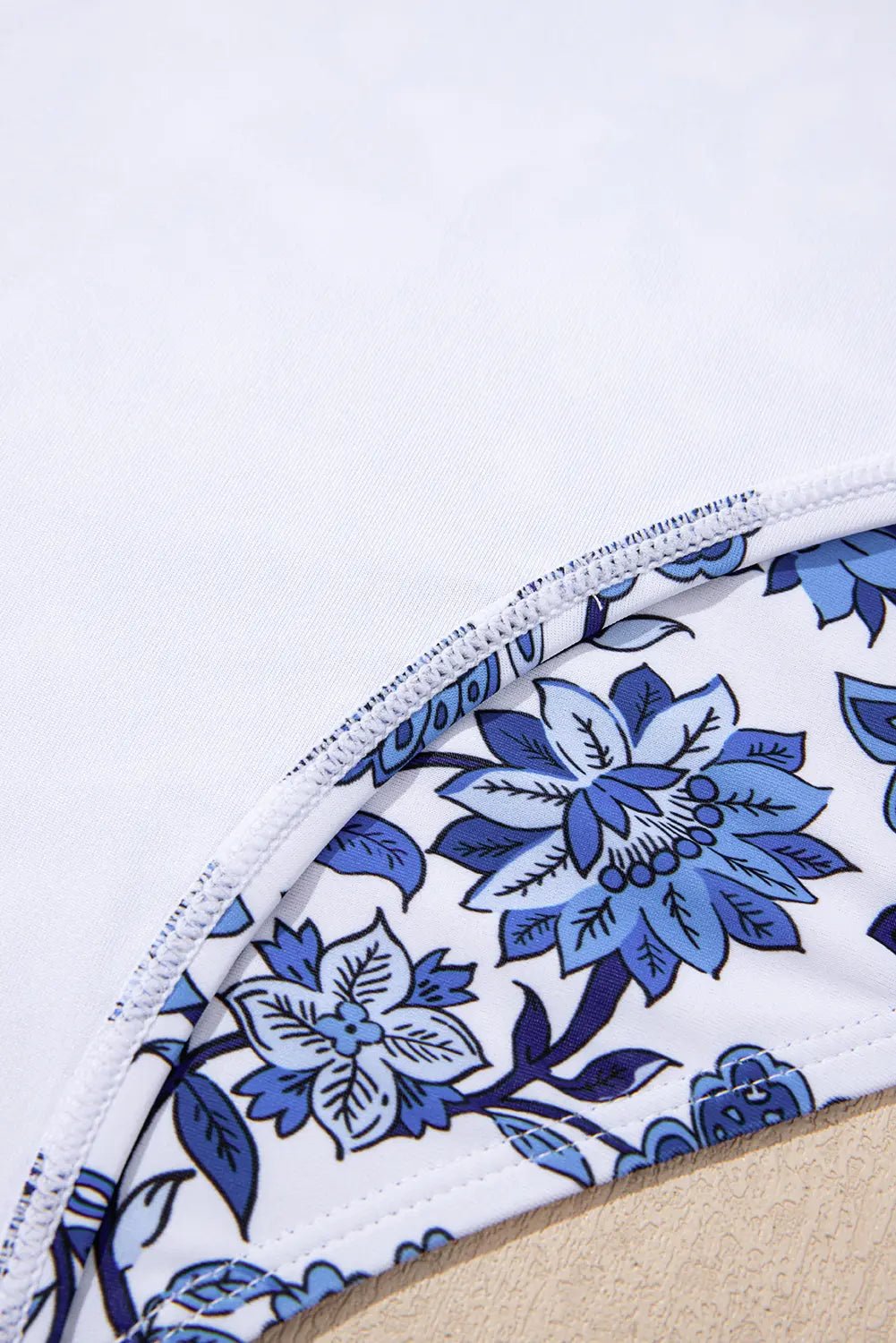 Close-up of a floral-patterned product with a white background