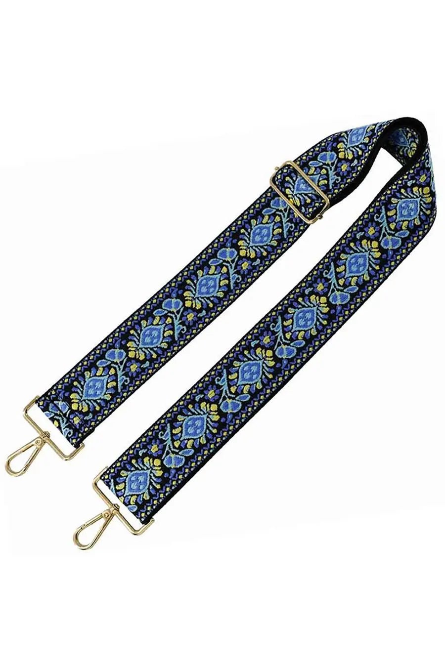 Floral Tribal Guitar 2 inch Crossbody Strap | Zarnesh