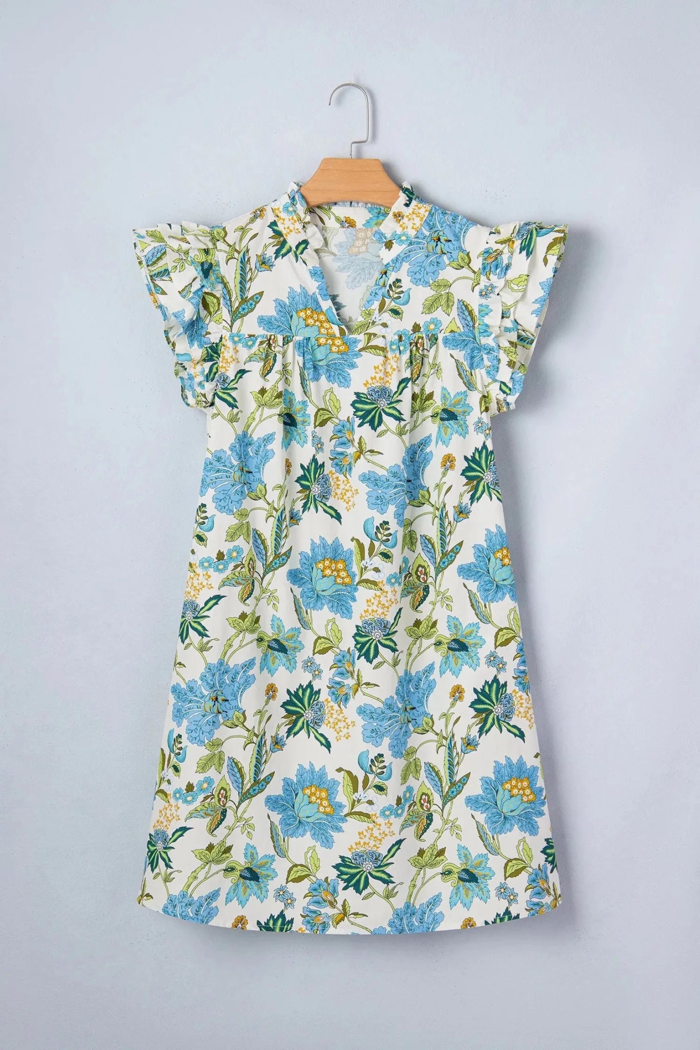 Giuliana Floral Sleeve Shift Mini Dress | Zarnesh