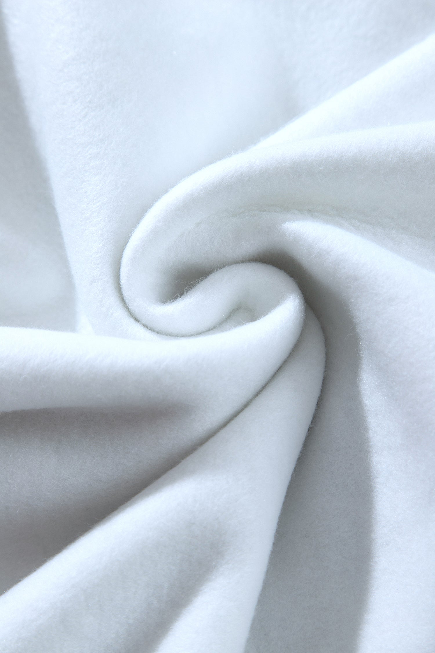 Soft brushed inner fabric of gray cotton blend sweatshirt