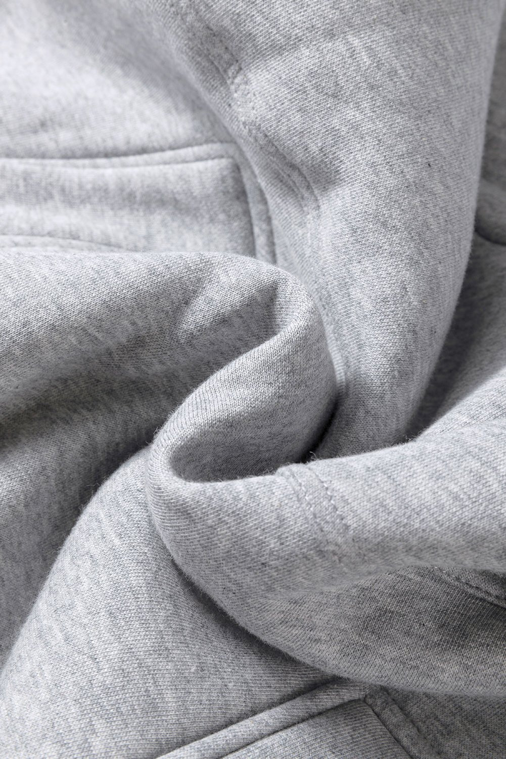 Close-up of gray fabric with folds