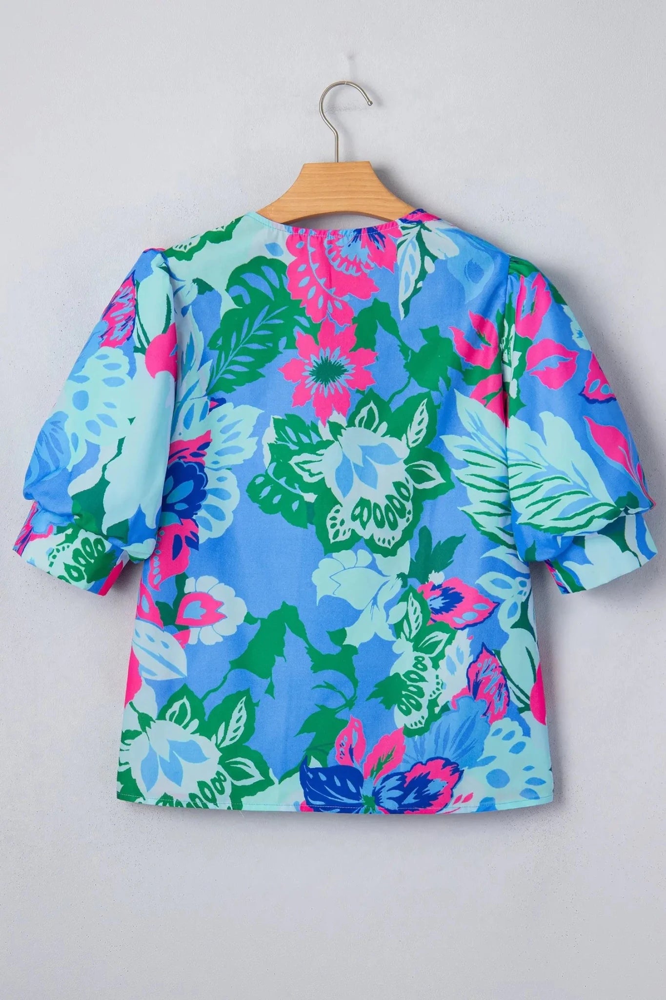 Tropical Ivanna Print Half Sleeve Blouse Top | Zarnesh
