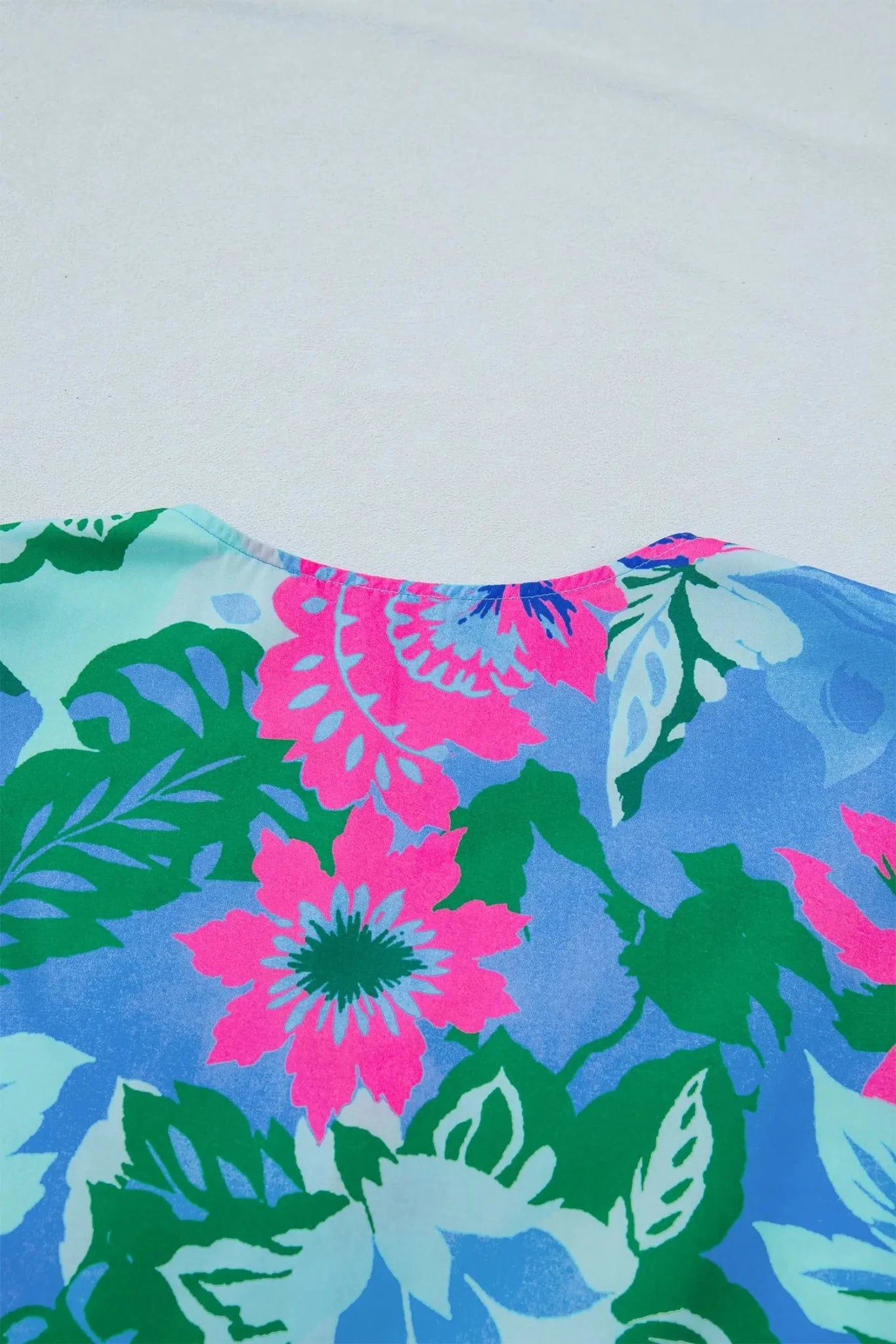 Tropical Ivanna Print Half Sleeve Blouse Top | Zarnesh