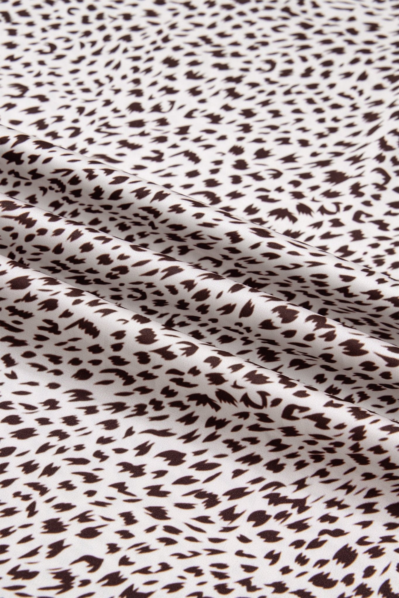 Leopard Print Trim Side Split Midi Skirt | Zarnesh