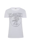 White t-shirt with 'Los Angeles' and palm tree design on a white background