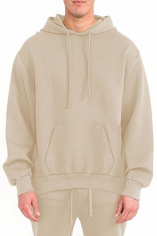 Men’s Casual Solid Fleece Tech Hooded | Zarnesh