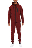 Men’s Casual Solid Full Zip Tracksuit Set | Zarnesh