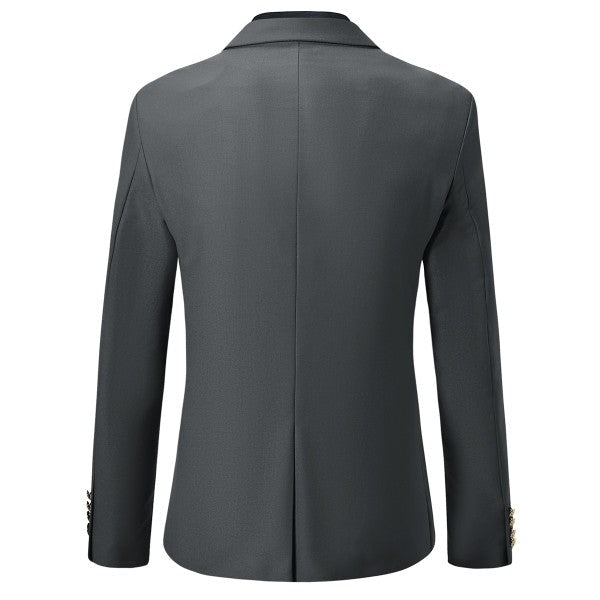 Men’s Double Breasted Blazer 2 Piece Contrast Collar Suit | Zarnesh