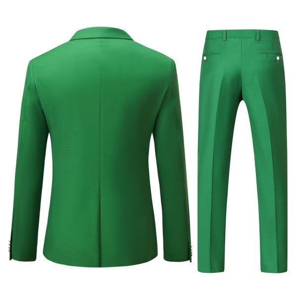 Men’s Double Breasted Blazer 2 Piece Contrast Collar Suit | Zarnesh