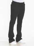 Men’s Fleece Flare Solid Stacked Track Pants | Zarnesh