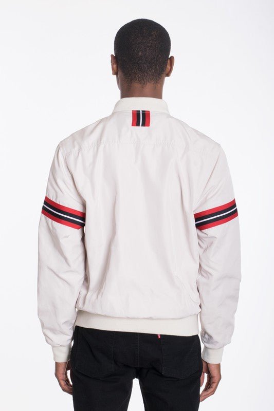  Men's Long Sleeve Woven Taped Bomber Jacket | Zarnesh