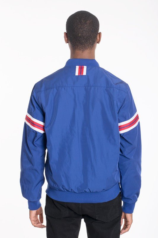  Men's Long Sleeve Woven Taped Bomber Jacket | Zarnesh