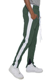  Men Single Stripe Ankle Zipper Track Pants | Zarnesh