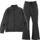 Men's Stacked Flare Track Set with Piping | Zarnesh