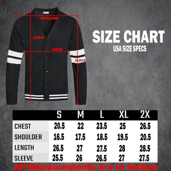 Men's Two Stripe Button Weiv Cardigan | Zarnesh