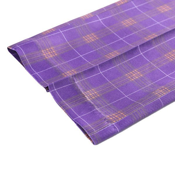 Men’s Violet Plaid Check 3-Piece 2 Button Suit Set | Zarnesh