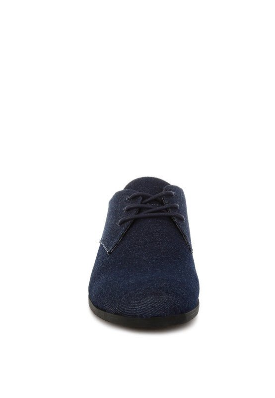 Men’s Zapier Denim Lace Up Oxford Shoes | Zarnesh