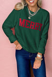 Merry Letter Christmas Raglan Sleeve Sweater | Zarnesh