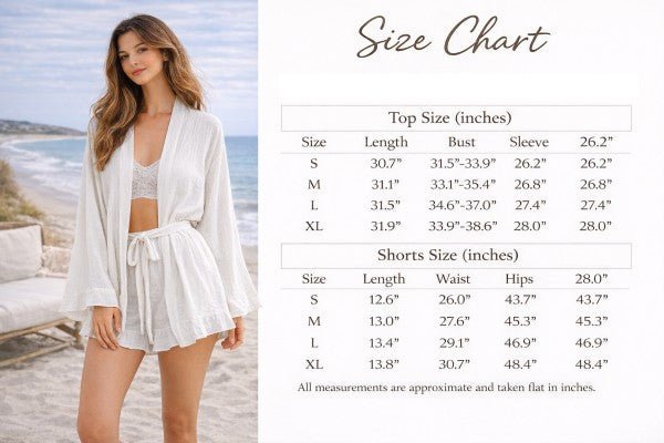 Muslin Cotton 2-Piece Lounge Set Top & Shorts | Zarnesh