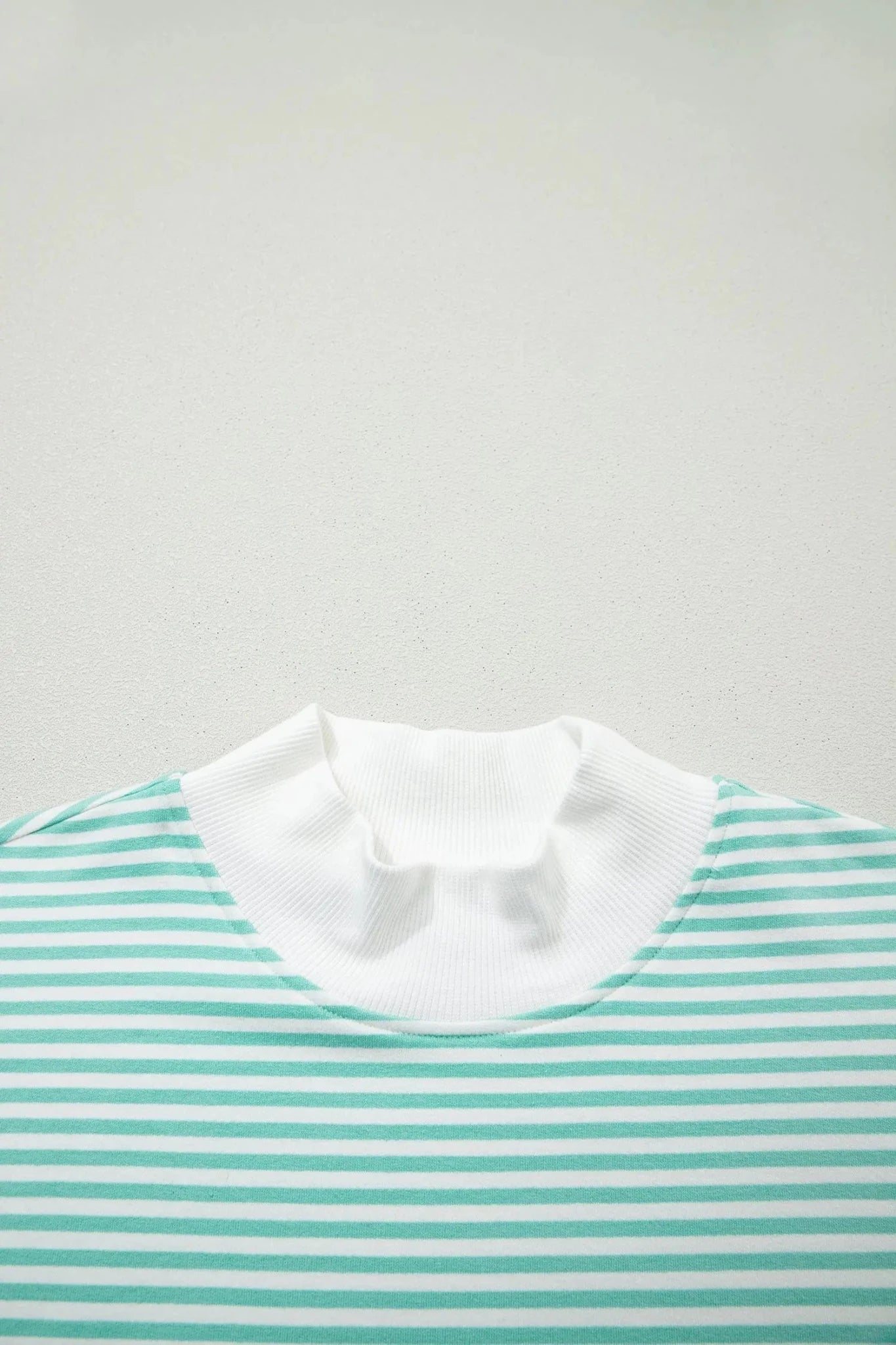 Oversized Stripe Mock Neck Sweatshirt Set | Zarnesh