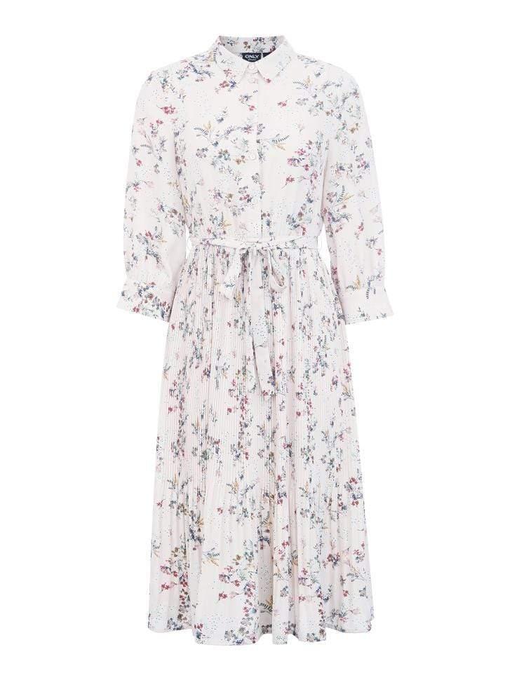 Floral dress on a white background
